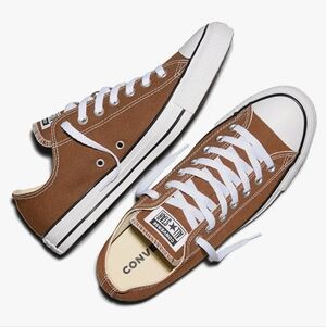 Converse Chuck Taylor All Star Ox Shoes Brown Sneakers Women's Size 10 Like New